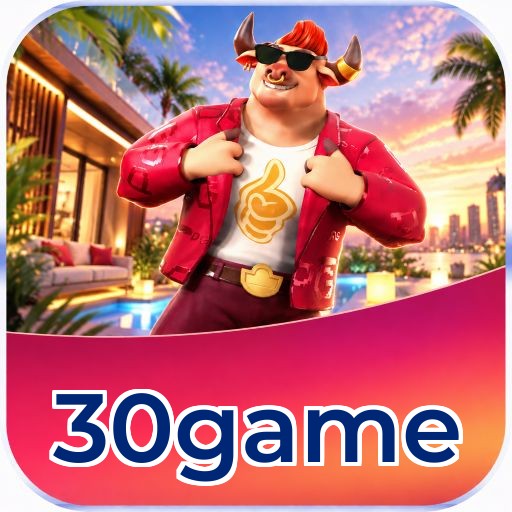 Interface da plataforma 30game mostrando slots populares e bônus de boas-vindas